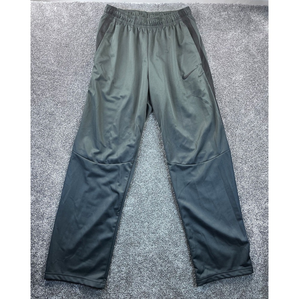 Nike Pants‎ Mens M Stretch Waist Tapered Straight Leg Jogger Activewear Black